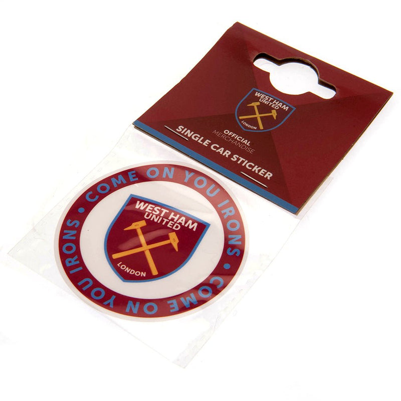 West Ham United FC Single Car Sticker COYI - Excellent Pick