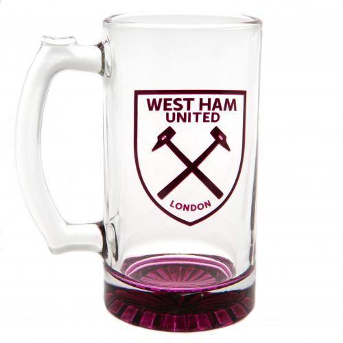 West Ham United FC Stein Glass Tankard CC - Excellent Pick
